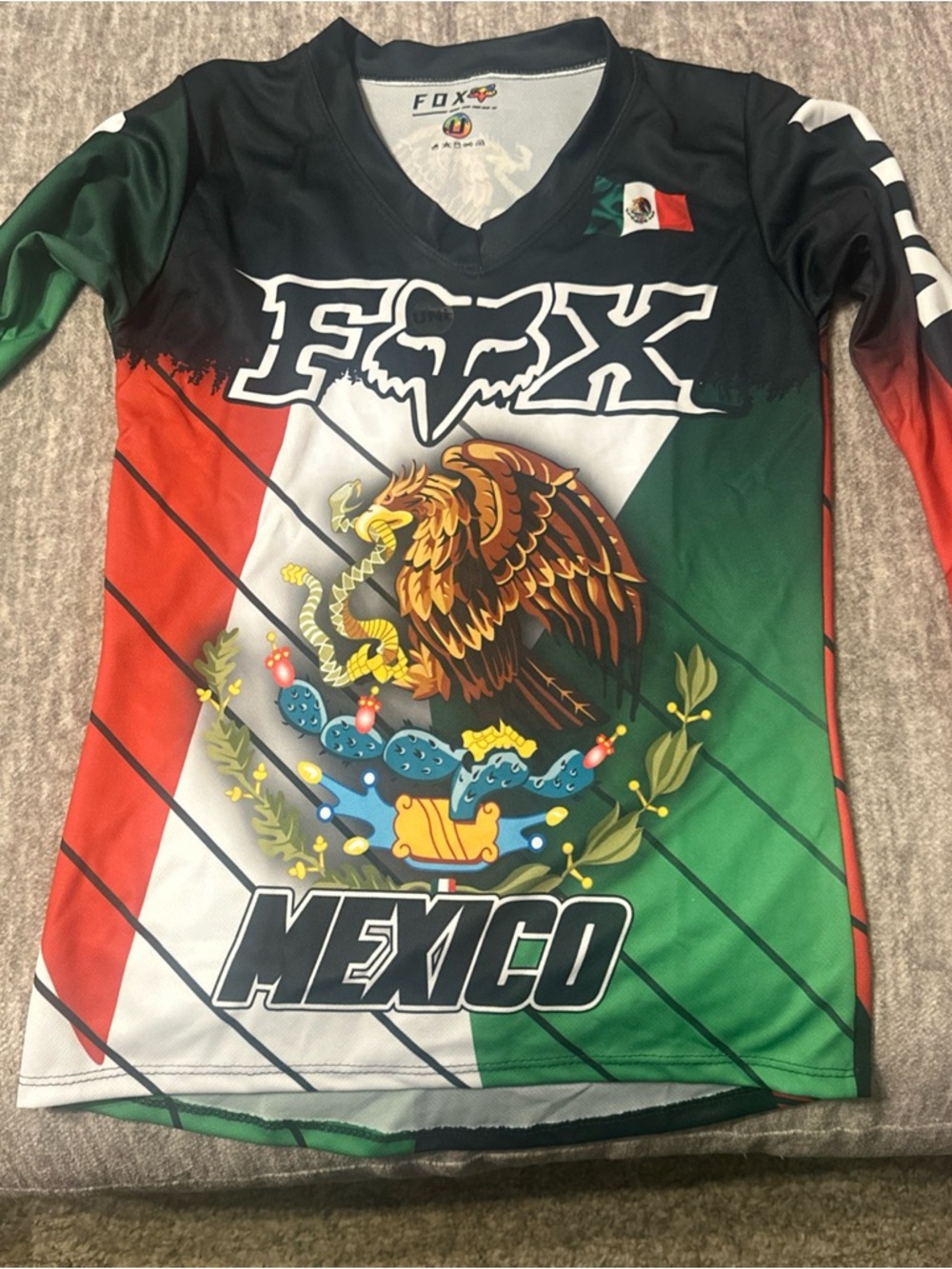 Fox Mexico Graphic Jersey - Green/Red/White